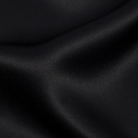 Silk Charmeuse 44" - Black - Premium Collection