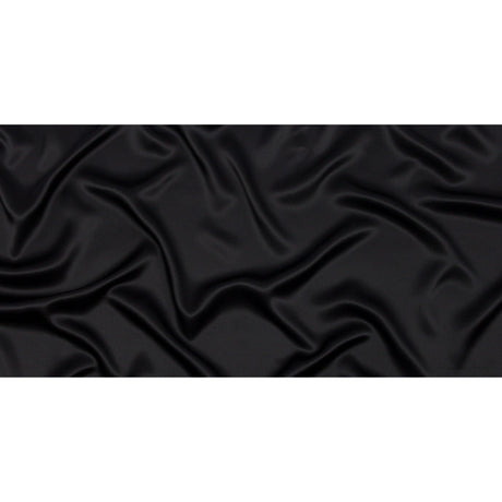 Silk Charmeuse 44" - Black - Premium Collection