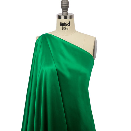 Silk Charmeuse 44" - Kelly Green - Premium Collection