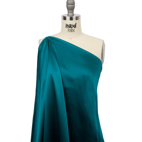Silk Charmeuse 44" - Deep Teal - Premium Collection