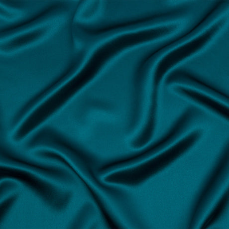 Silk Charmeuse 44" - Deep Teal - Premium Collection