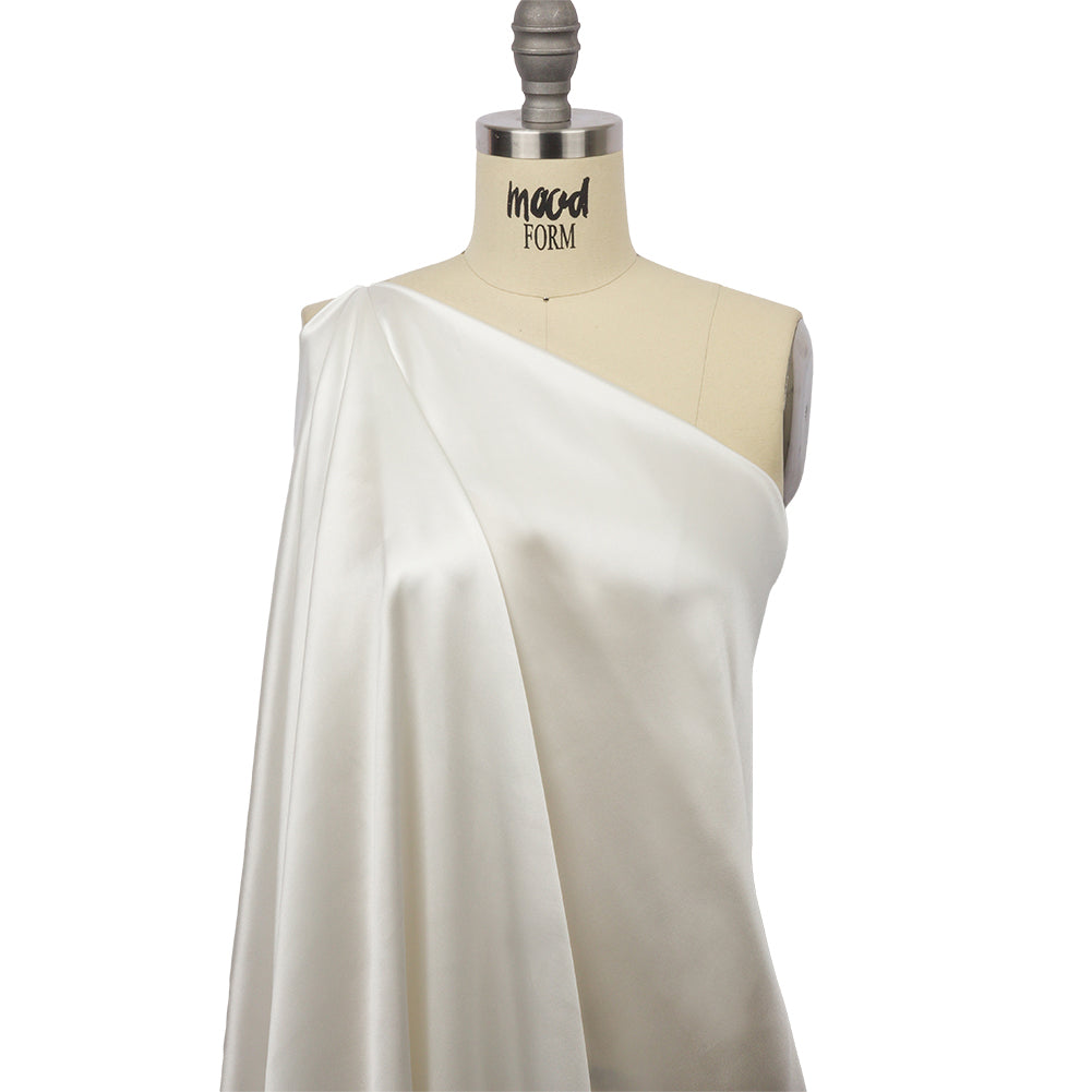 Silk Charmeuse 54" - Whisper White - Premium Collection