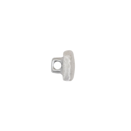 Mood Exclusive Bright White Silk Covered Button - 16L/10mm