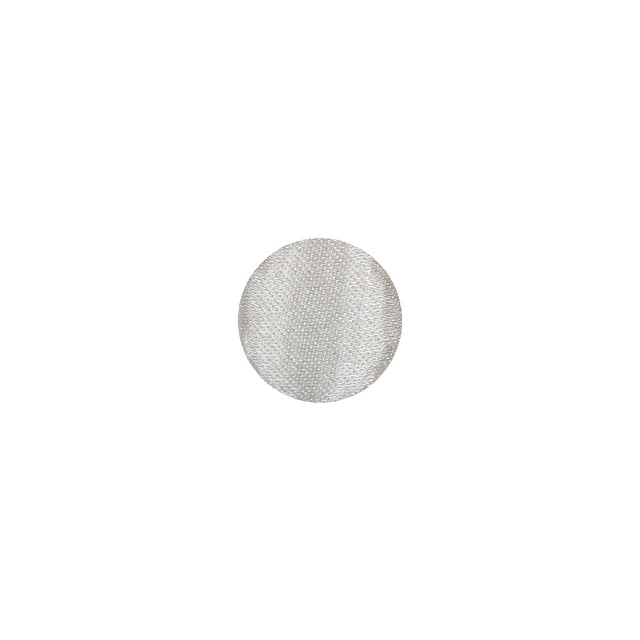 Mood Exclusive Bright White Silk Covered Button - 16L/10mm