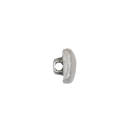 Mood Exclusive Bright White Silk Covered Button - 18L/11.5mm
