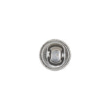 Mood Exclusive Bright White Silk Covered Button - 18L/11.5mm