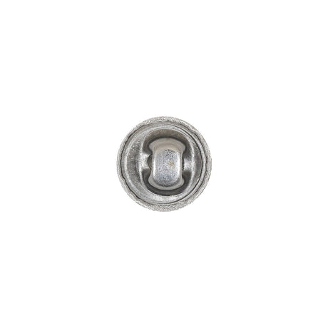 Mood Exclusive Bright White Silk Covered Button - 18L/11.5mm
