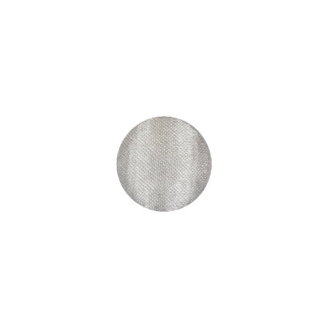Mood Exclusive Bright White Silk Covered Button - 18L/11.5mm
