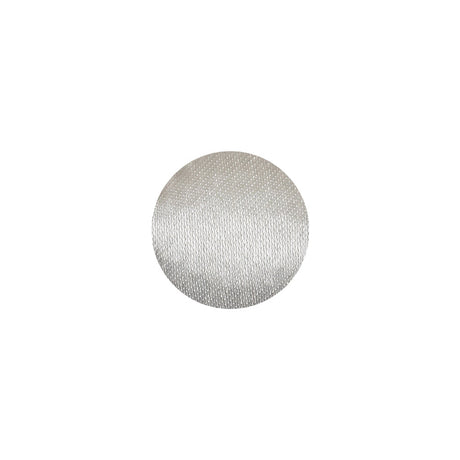 Mood Exclusive Bright White Silk Covered Button - 20L/12.5mm