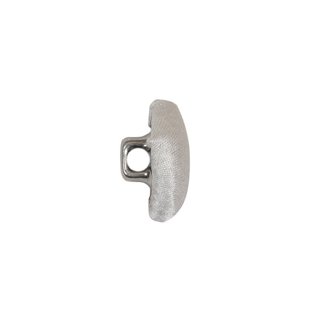Mood Exclusive Bright White Silk Covered Button - 24L/15mm