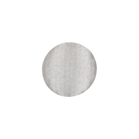Mood Exclusive Bright White Silk Covered Button - 24L/15mm