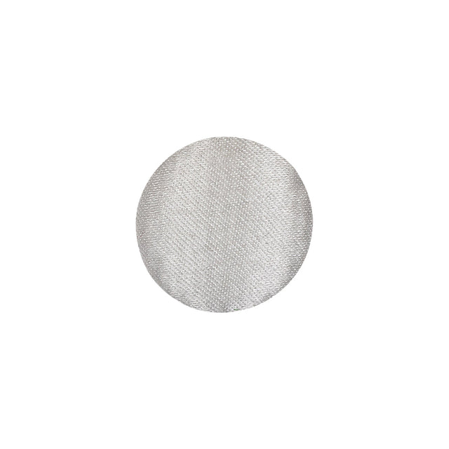 Mood Exclusive Bright White Silk Covered Button - 24L/15mm