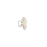Mood Exclusive Tapioca Silk Covered Button - 18L/11.5mm