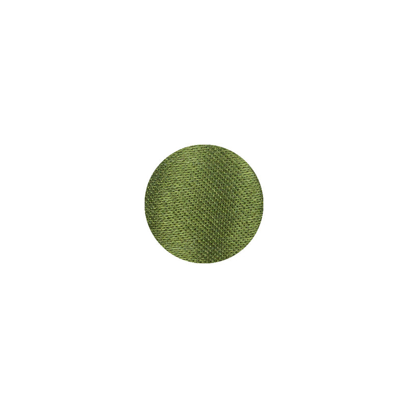 Mood Exclusive Pesto Silk Covered Button - 18L/11.5mm