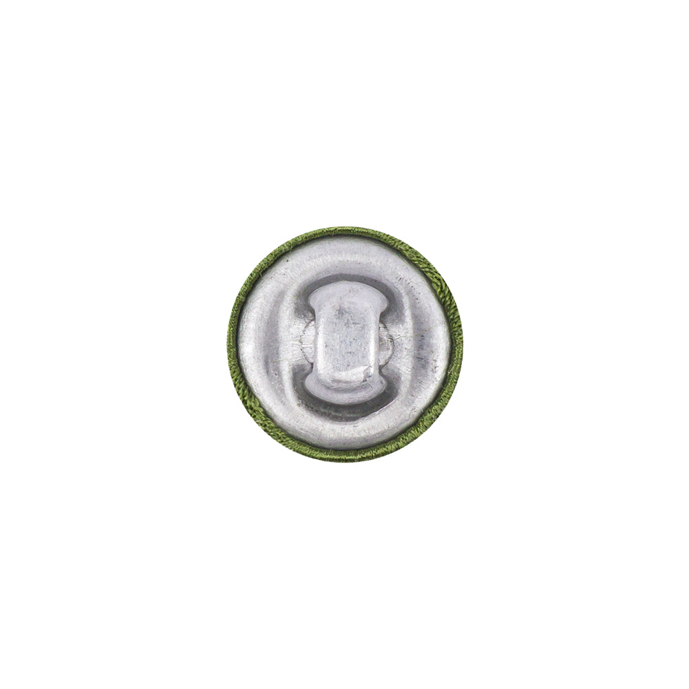 Mood Exclusive Pesto Silk Covered Button - 20L/12.5mm
