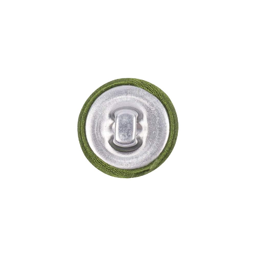 Mood Exclusive Pesto Silk Covered Button - 24L/15mm