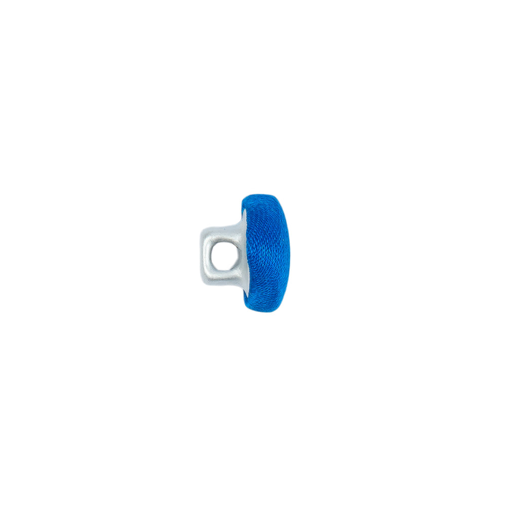 Mood Exclusive Princess Blue Silk Covered Button - 16L/10mm