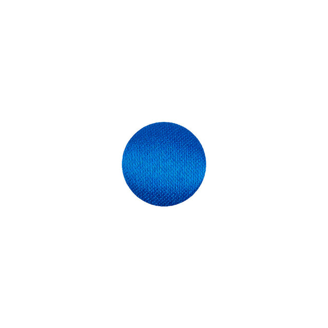 Mood Exclusive Princess Blue Silk Covered Button - 16L/10mm