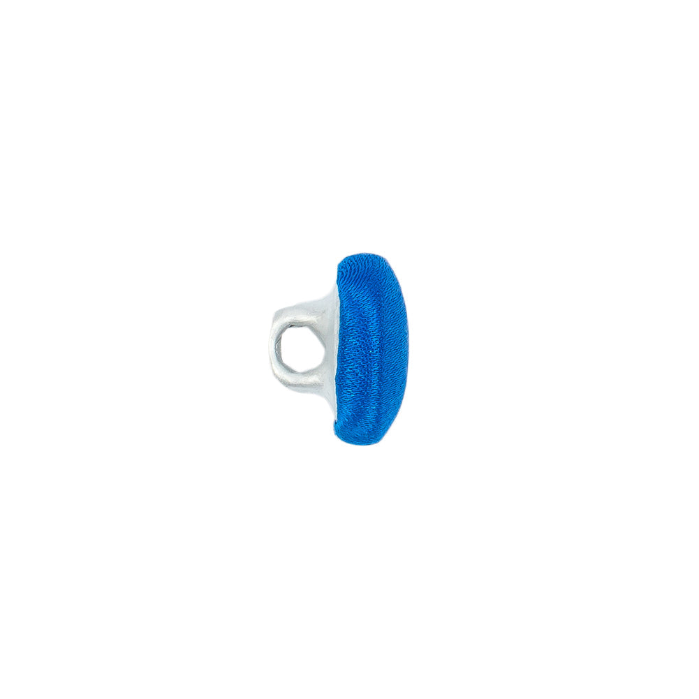 Mood Exclusive Princess Blue Silk Covered Button - 18L/11.5mm
