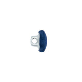 Mood Exclusive Estate Blue Silk Covered Button - 18L/11.5mm