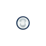Mood Exclusive Estate Blue Silk Covered Button - 18L/11.5mm