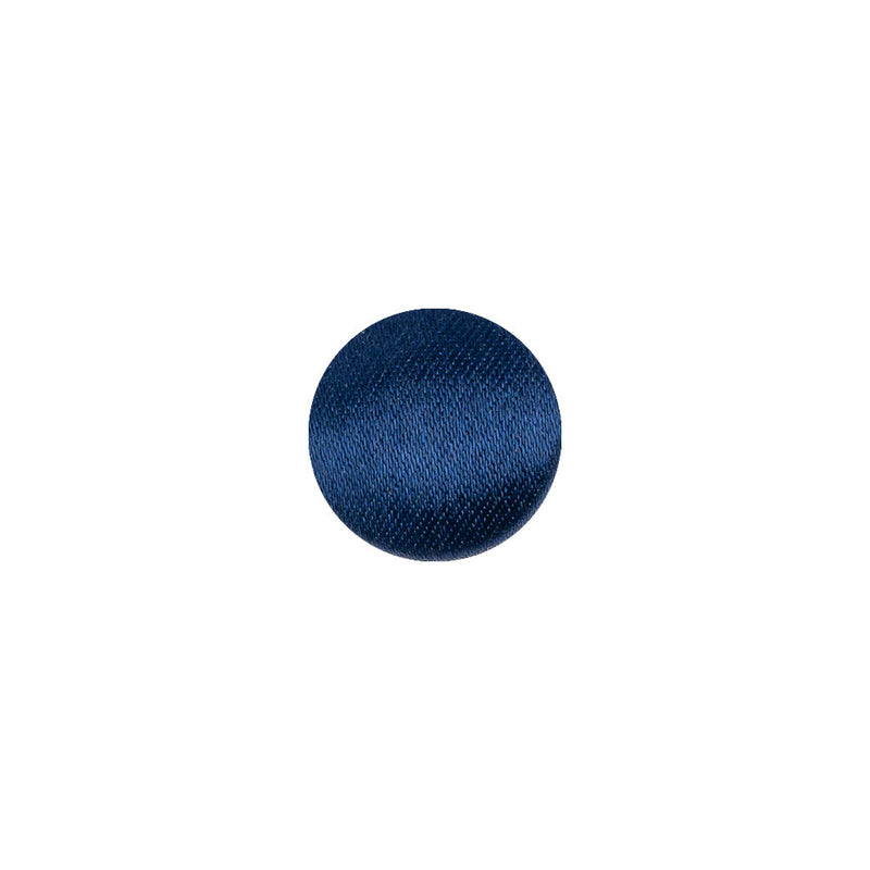 Mood Exclusive Estate Blue Silk Covered Button - 18L/11.5mm
