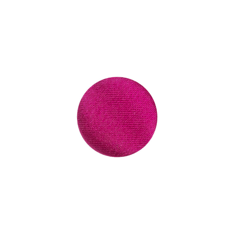 Mood Exclusive Magenta Haze Silk Covered Button - 20L/12.5mm