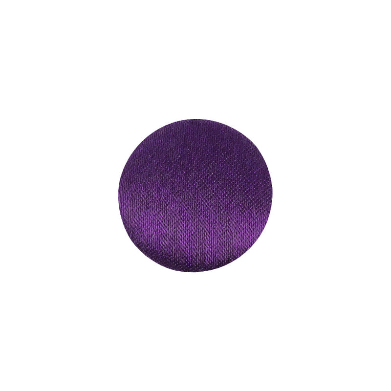 Mood Exclusive Majesty Purple Silk Covered Button - 24L/15mm