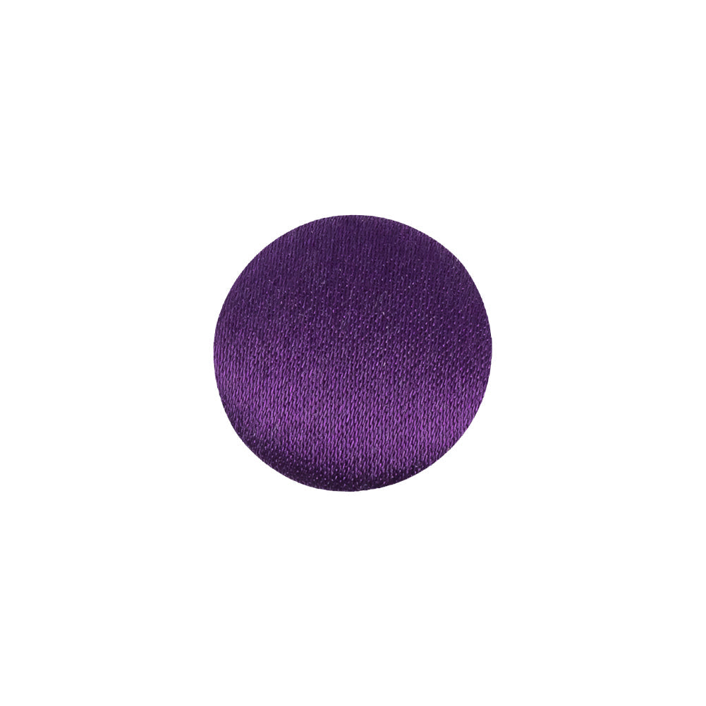 Mood Exclusive Majesty Purple Silk Covered Button - 24L/15mm