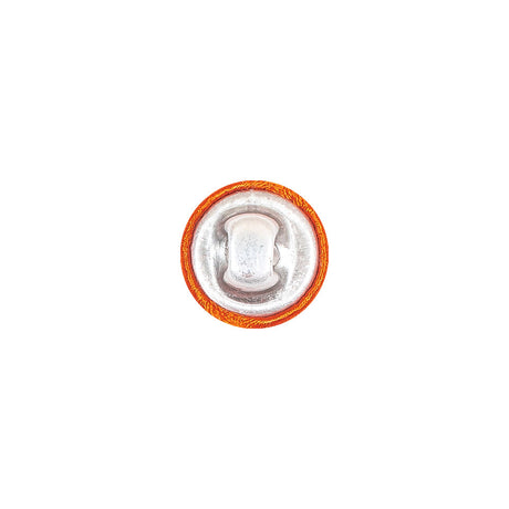 Mood Exclusive Burnt Orange Silk Covered Button - 18L/11.5mm