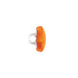 Mood Exclusive Burnt Orange Silk Covered Button - 20L/12.5mm