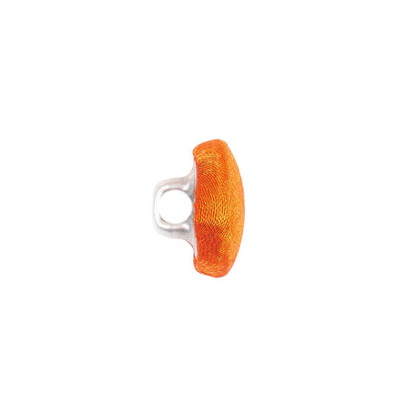 Mood Exclusive Burnt Orange Silk Covered Button - 20L/12.5mm