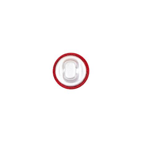 Mood Exclusive Red Silk Covered Button - 16L/10mm