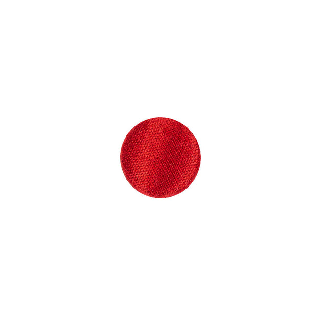 Mood Exclusive Red Silk Covered Button - 16L/10mm