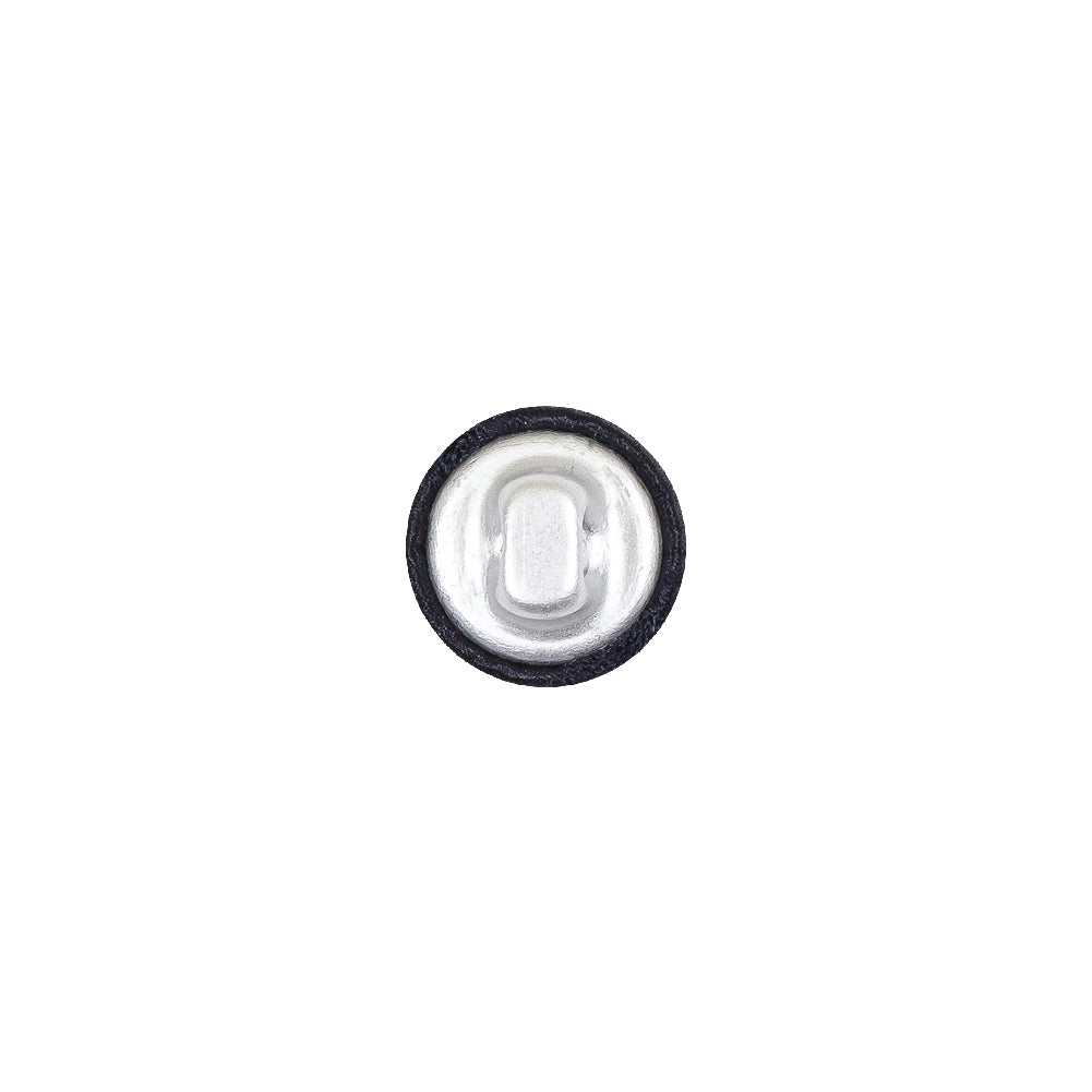 Mood Exclusive Navy Silk Covered Button - 16L/10mm
