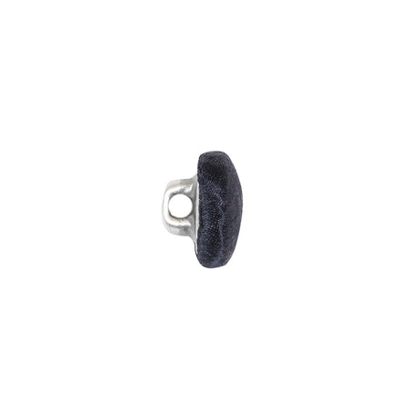 Mood Exclusive Navy Silk Covered Button - 18L/11.5mm