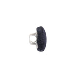 Mood Exclusive Navy Silk Covered Button - 20L/12.5mm
