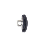 Mood Exclusive Navy Silk Covered Button - 24L/15mm