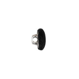 Mood Exclusive Black Silk Covered Button - 18L/11.5mm