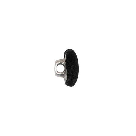 Mood Exclusive Black Silk Covered Button - 18L/11.5mm