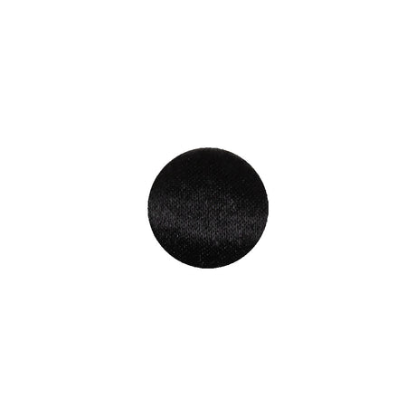 Mood Exclusive Black Silk Covered Button - 18L/11.5mm