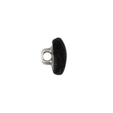 Mood Exclusive Black Silk Covered Button - 20L/12.5mm