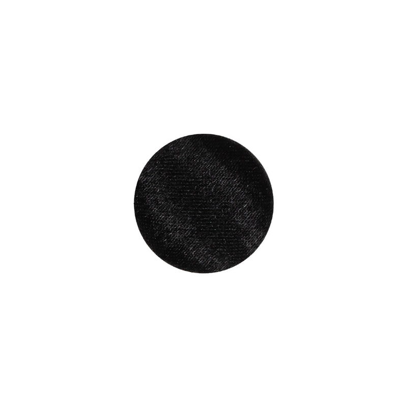 Mood Exclusive Black Silk Covered Button - 20L/12.5mm