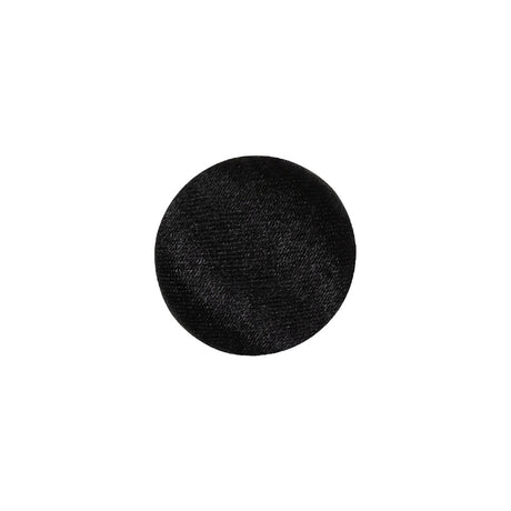 Mood Exclusive Black Silk Covered Button - 24L/15mm