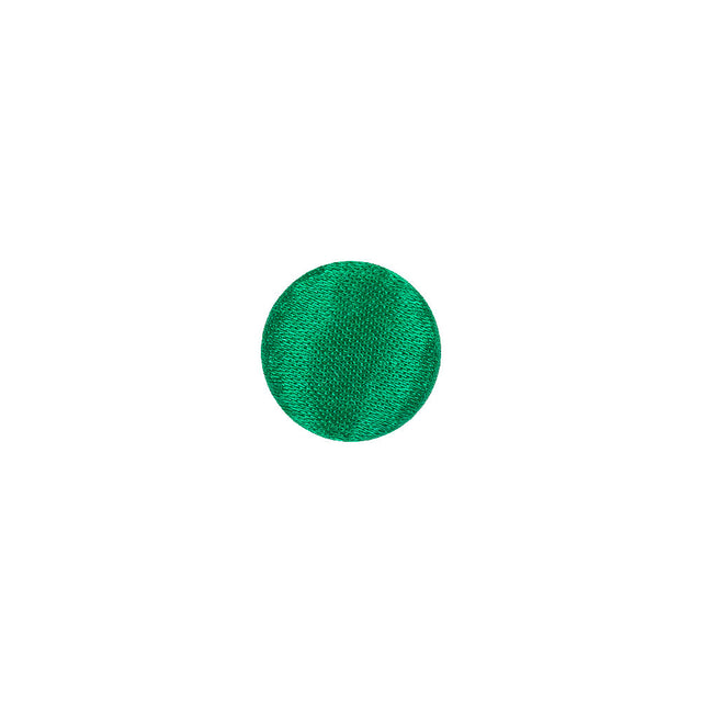 Mood Exclusive Kelly Green Silk Covered Button - 16L/10mm