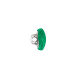 Mood Exclusive Kelly Green Silk Covered Button - 18L/11.5mm