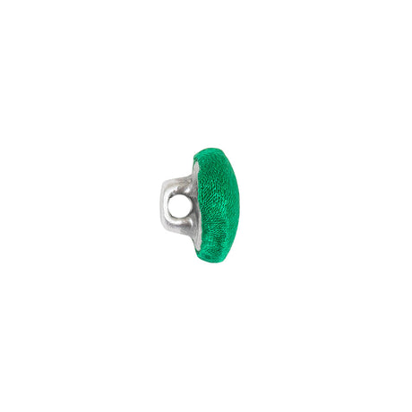 Mood Exclusive Kelly Green Silk Covered Button - 18L/11.5mm