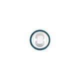 Mood Exclusive Deep Teal Silk Covered Button - 16L/10mm