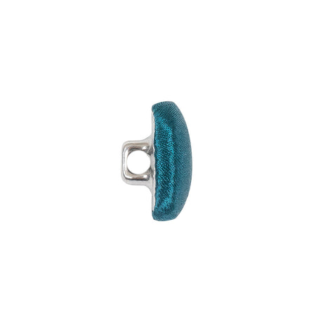 Mood Exclusive Deep Teal Silk Covered Button - 24L/15mm