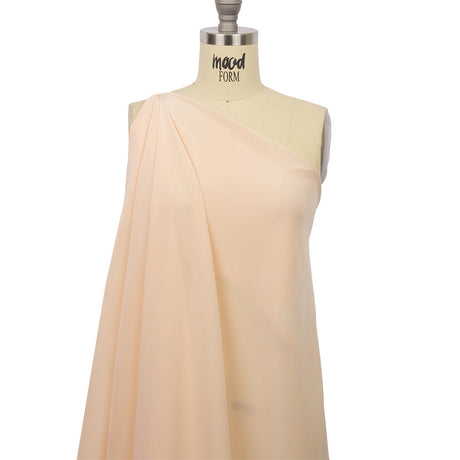 Silk Crepe de Chine - Cream Pink - Premium Collection